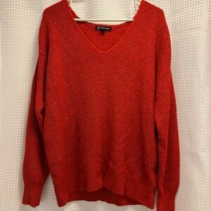 Red Inc. Stretchy Sequin Sweater (Christmas) Size L